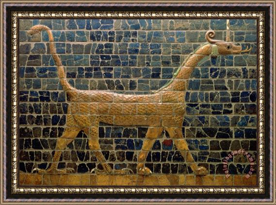Others Dragon of Marduk - On the Ishtar Gate Framed Print