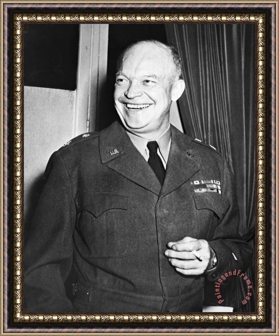 Others Dwight D. Eisenhower Framed Painting