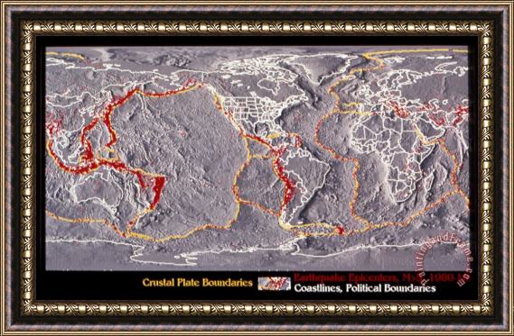 Others Earth: Topography Framed Print