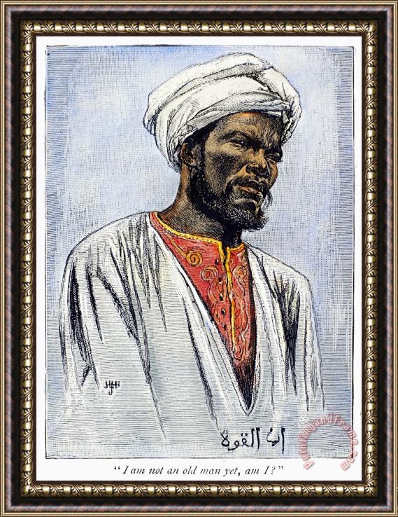 Others East Africa: Muslim Man Framed Print