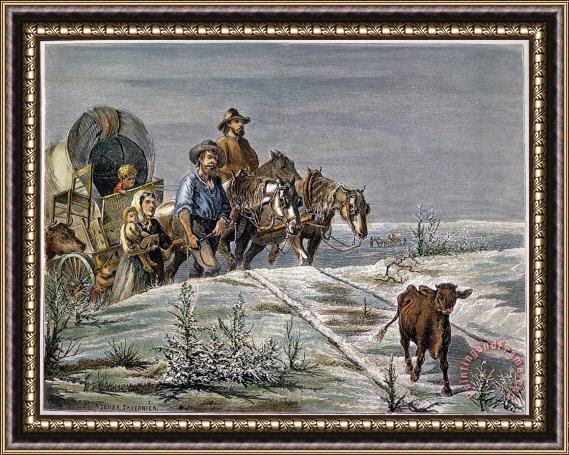 Others Emigrants, 1874 Framed Painting