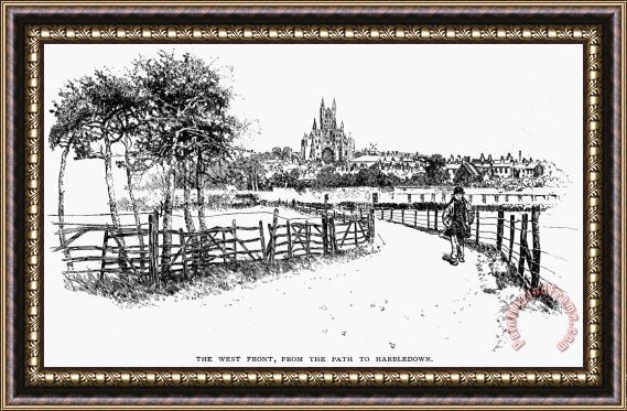 Others England: Canterbury Framed Painting