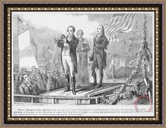 Others Erie Canal Opening, 1825 Framed Print