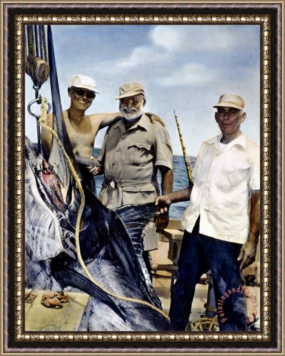 Others Ernest Hemingway Framed Painting