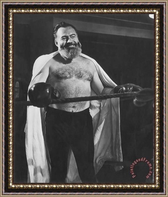 Others Ernest Hemingway Framed Painting