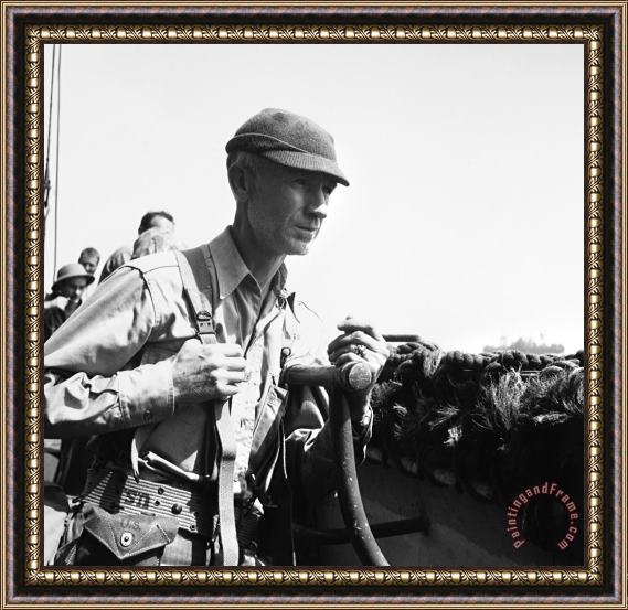 Others ERNIE PYLE (1900-1945). American journalist. Photograph, c1942 Framed Painting