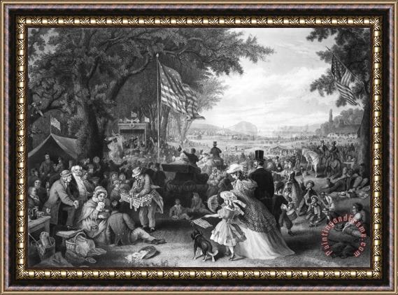 Others Fourth Of July, 1875 Framed Painting