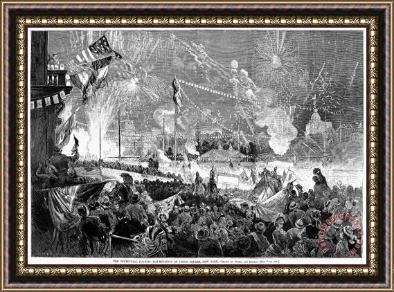 Others Fourth Of July, 1876 Framed Painting