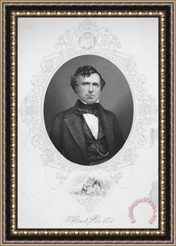 Others Franklin Pierce (1804-1869) Framed Painting