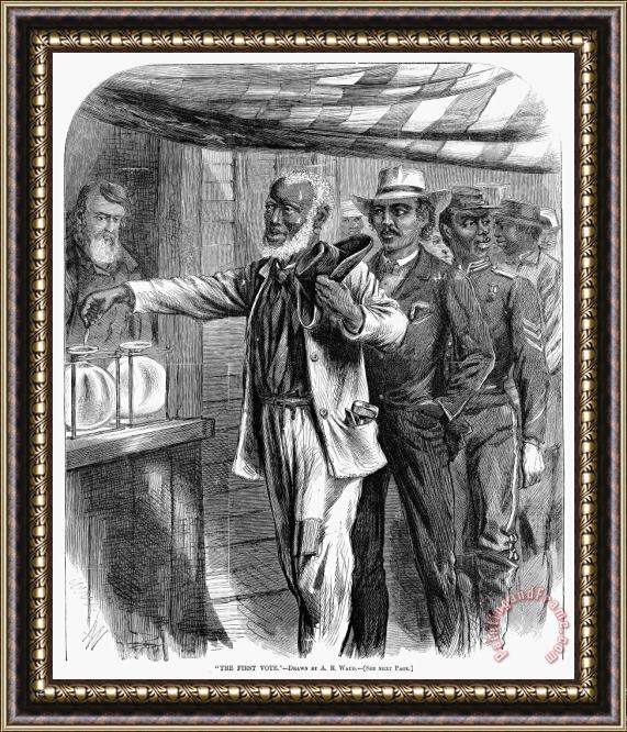 Others Freedmen Voting, 1867 Framed Print