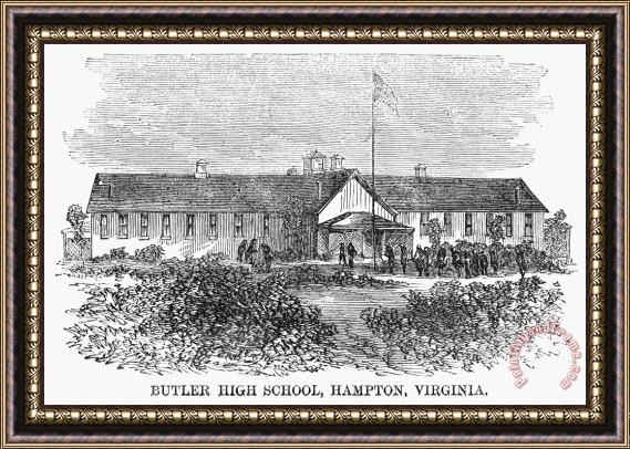 Others Freedmens School, 1868 Framed Painting