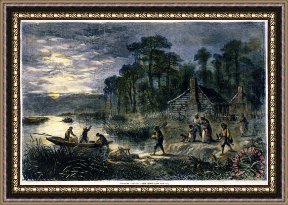 Others Fugitive Slaves, 1864 Framed Painting