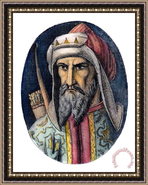 Others Genghis Khan (1162-1227) Framed Print