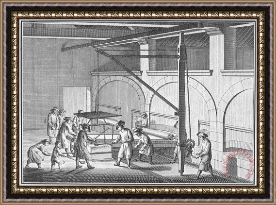 Others Glass Manufacture, 1751 Framed Print