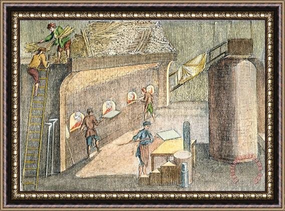Others GLASSMAKING, 18th CENTURY Framed Painting