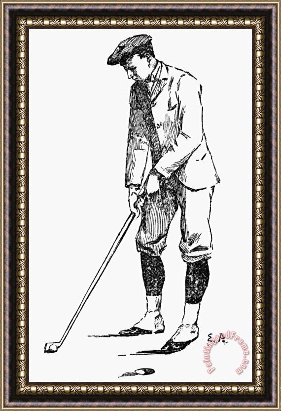 Others Golf, 1891 Framed Painting