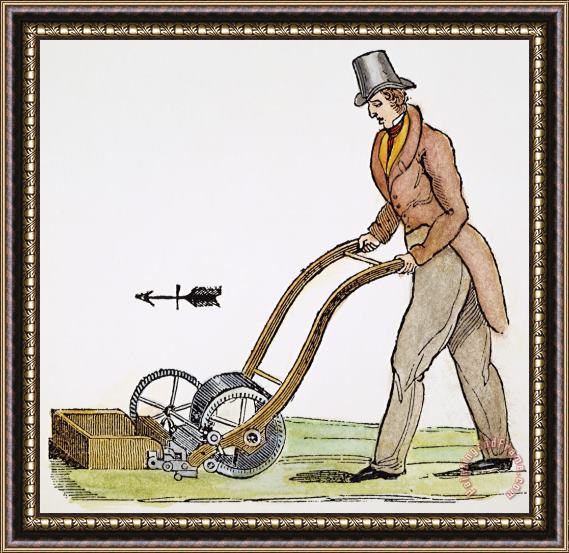Others Grass Mowing Machine, 1830 Framed Print