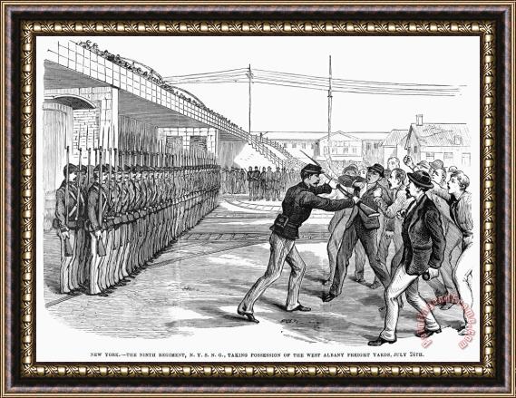 Others Great Railroad Strike, 1877 Framed Painting