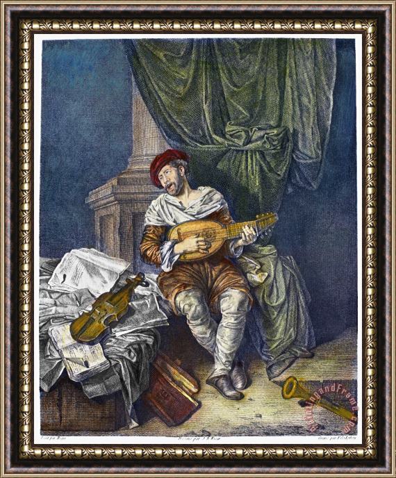 Others Guitar Player Framed Print