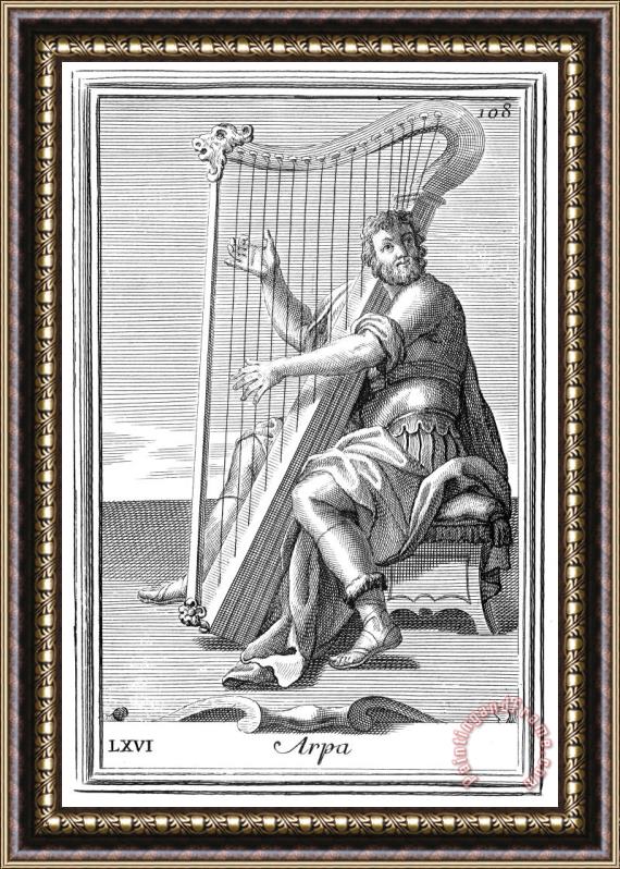 Others Harp, 1723 Framed Painting