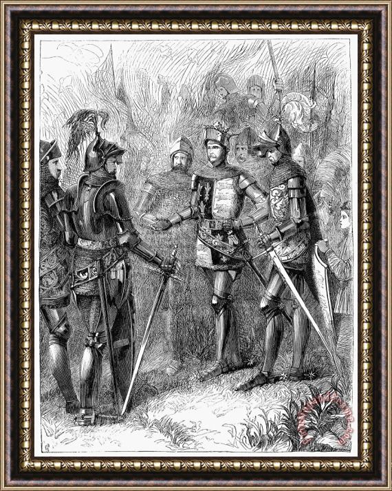 Others Henry V At Agincourt, 1415 Framed Painting