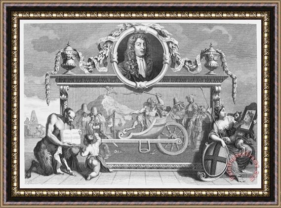 Others Hogarth: Hudibras, 1726 Framed Painting