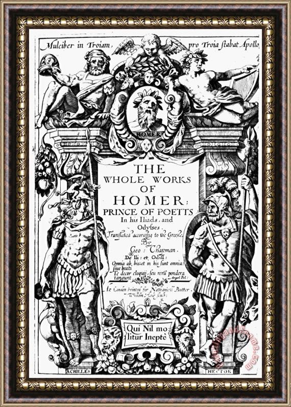 Others Homer Title Page, 1616 Framed Painting