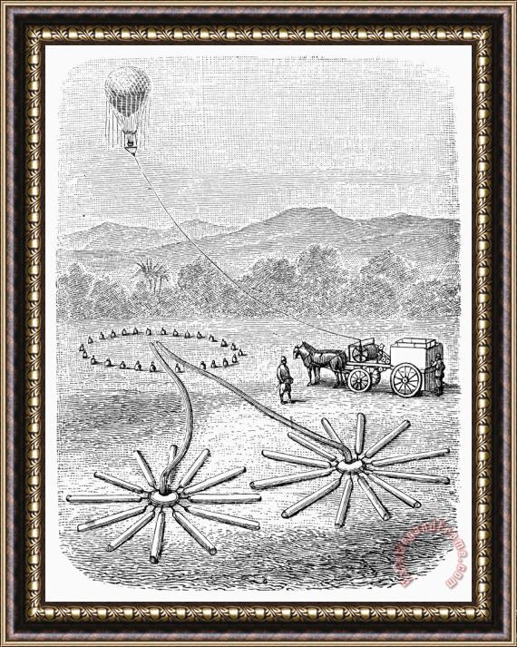 Others Hot Air Balloon Inflation Framed Print