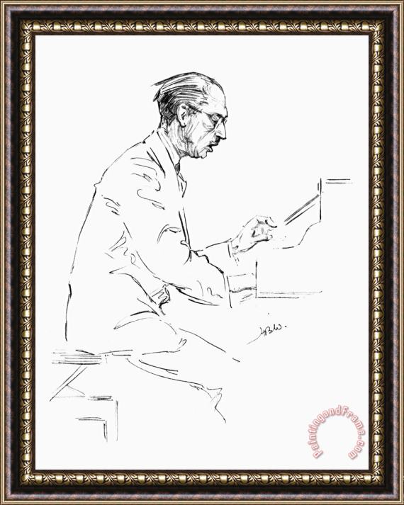 Others Igor Stravinsky (1882-1971) Framed Painting