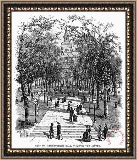 Others INDEPENDENCE HALL, c1876 Framed Print