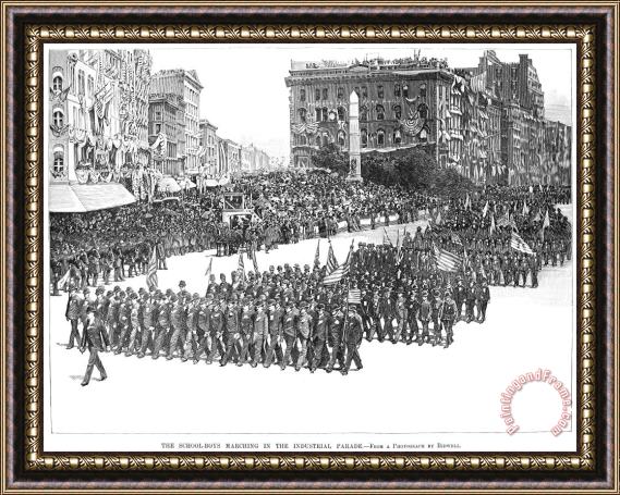 Others Industrial Parade, 1889 Framed Painting