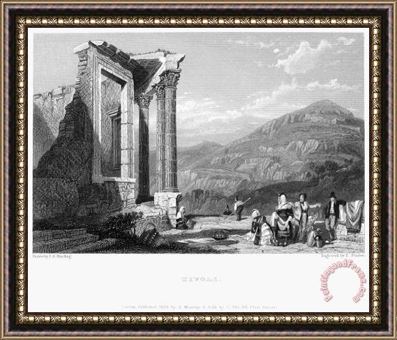 Others Italy: Tivoli, 1832 Framed Painting