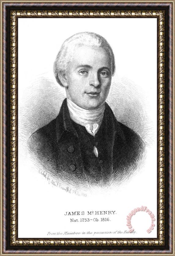 Others JAMES McHENRY (1753-1816) Framed Painting