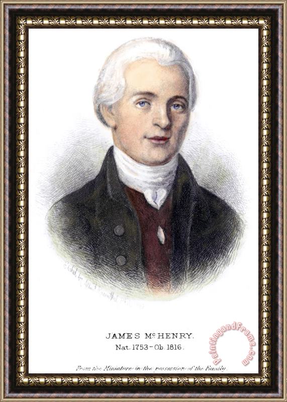 Others JAMES McHENRY (1753-1816) Framed Painting