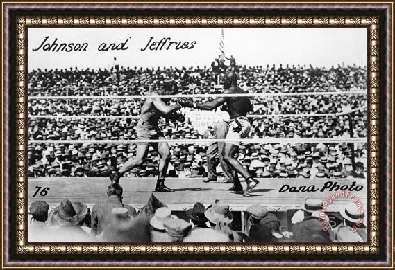 Others Johnson Vs. Jeffries, 1910 Framed Painting