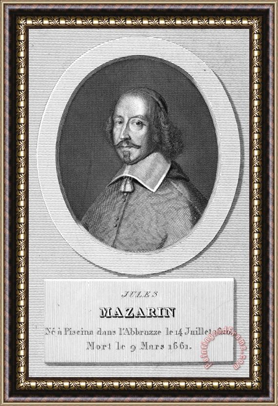 Others Jules Mazarin (1602-1661) Framed Painting