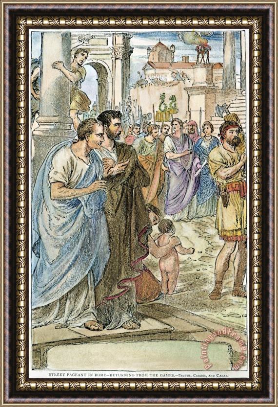 Others Julius Caesar (100 B.c-44 B.c.) Framed Painting