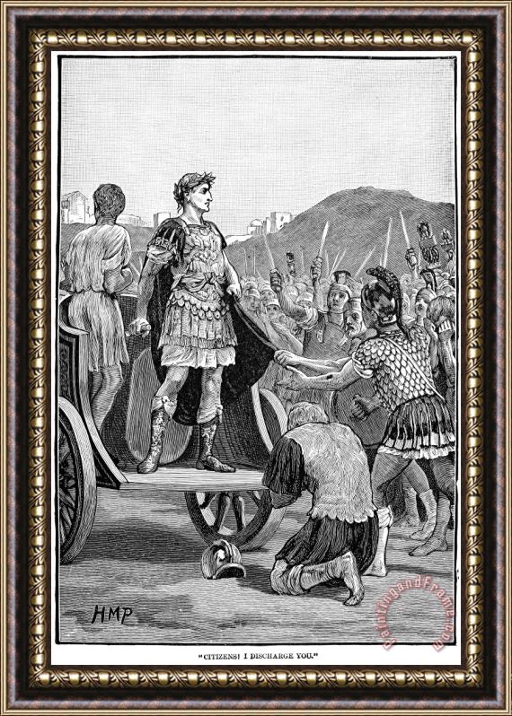 Others Julius Caesar (100 B.c.-44 B.c.) Framed Painting