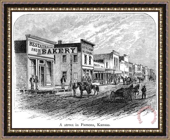 Others Kansas: Parsons, 1875 Framed Print
