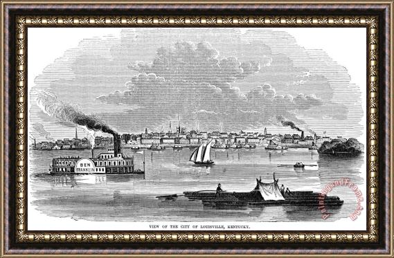 Others Kentucky: Louisville, 1854 Framed Print