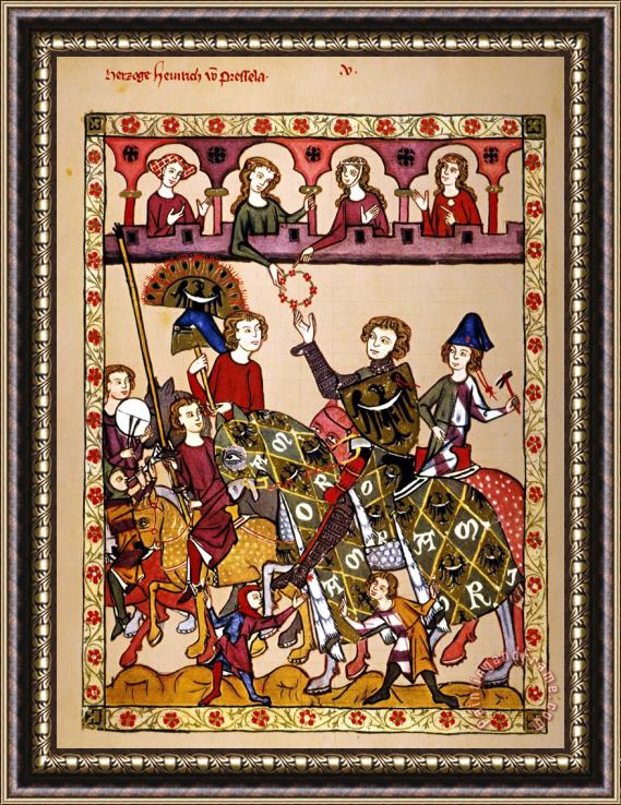 Others KNIGHT, 14th CENTURY Framed Painting