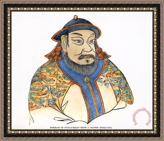 Others Kublai Khan (1216-1294) Framed Print