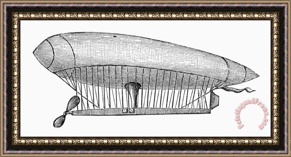 Others La France Airship, 1884 Framed Painting