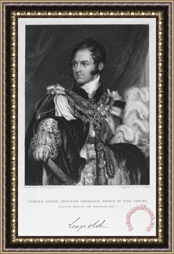 Others Leopold I (1790-1865) Framed Painting