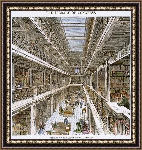 Others Library Of Congress, 1880 Framed Painting