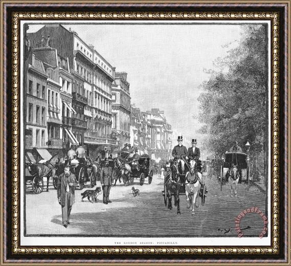 Others London: Piccadilly, 1895 Framed Painting