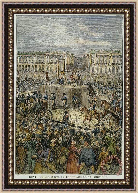Others Louis Xvi: Execution, 1793 Framed Painting