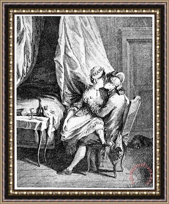 Others LOVERS, 18th CENTURY Framed Painting