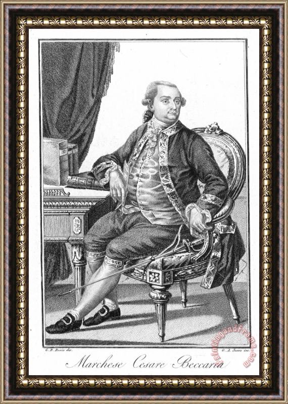 Others Marchese Di Beccaria Framed Print