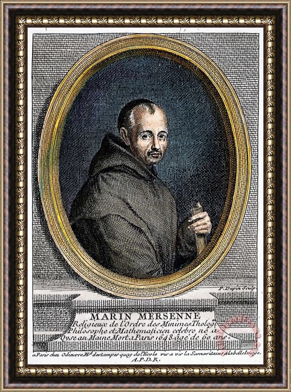 Others Marin Mersenne (1588-1648) Framed Painting